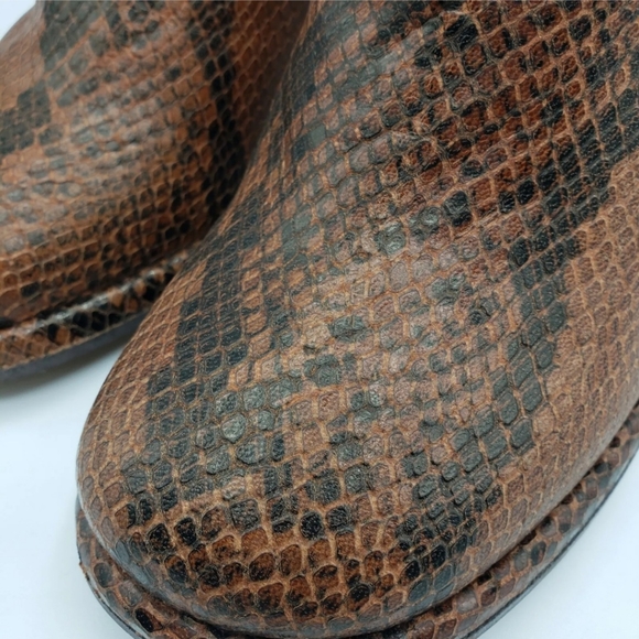 Free People Marietta Snake-Embossed Leather Boot Women's size 38(us 7.5) - Picture 3 of 5